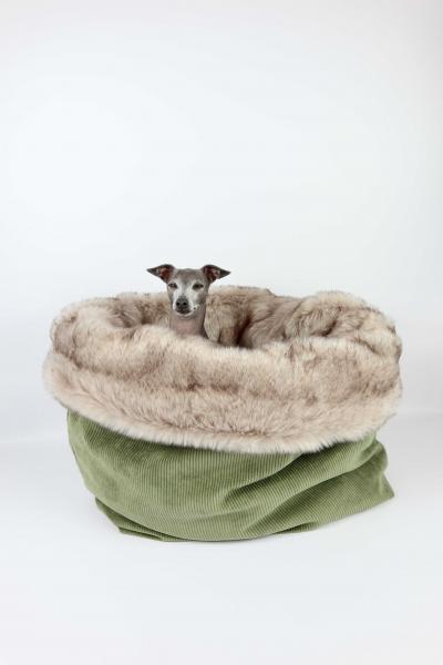 Kuschelhöhle FiouStar Royal Cord Green